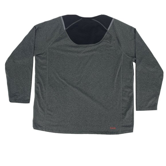 Men's Spyder Active Long Sleeve Pullover Shirt Gray XXL 4-Way Stretch Quick Dry - Picture 7 of 7
